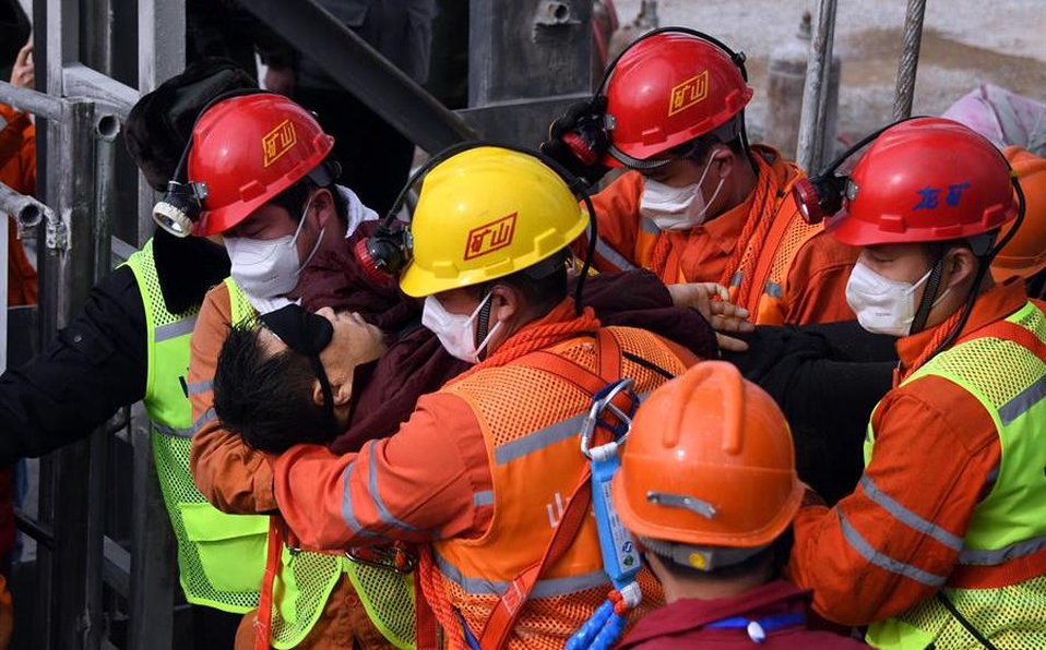 Foto: Cortesía Rescatan en China a 11 mineros que estaban atrapados desde hace 14 días