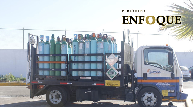 Foto: Cortesía Sujetos lucran con la desgracia de otros; los detienen en Amozoc por robar tanques de oxígeno