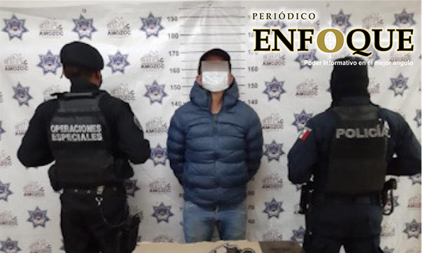 Foto: Cortesía Capturan en Amozoc a presunto asaltante que encerró las empleadas en una bodega