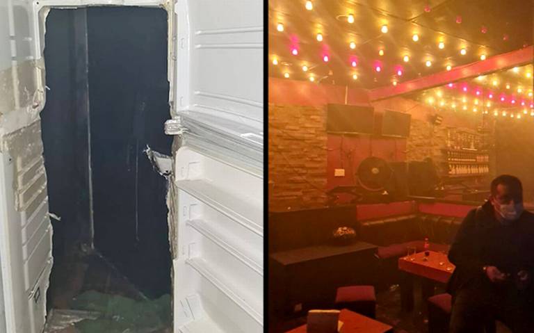 Foto: Cortesía Descubren bar clandestino dentro de un 'refri' en Pachuca
