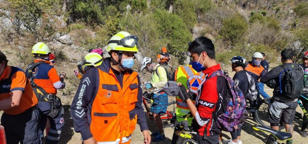 Foto: Cortesía Localizan a ciclistas extraviados en la zona de El Aguacate