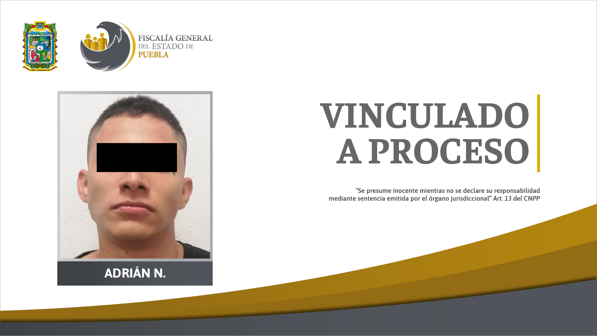 Foto: Cortesía Vinculan a proceso a Adrián N. por delitos contra la salud en su modalidad de narcomenudeo