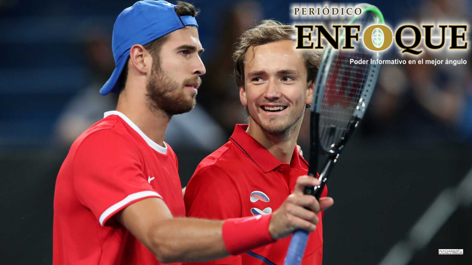 Foto: Cortesía Rusia vence a Argentina y sella su pase a las semifinales de la ATP Cup.