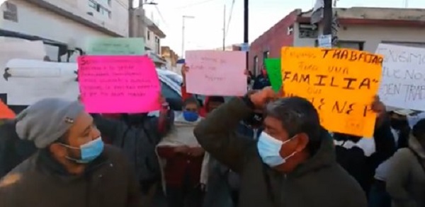 Foto: Cortesía Piden tianguistas de Amozoc que los dejen trabajar