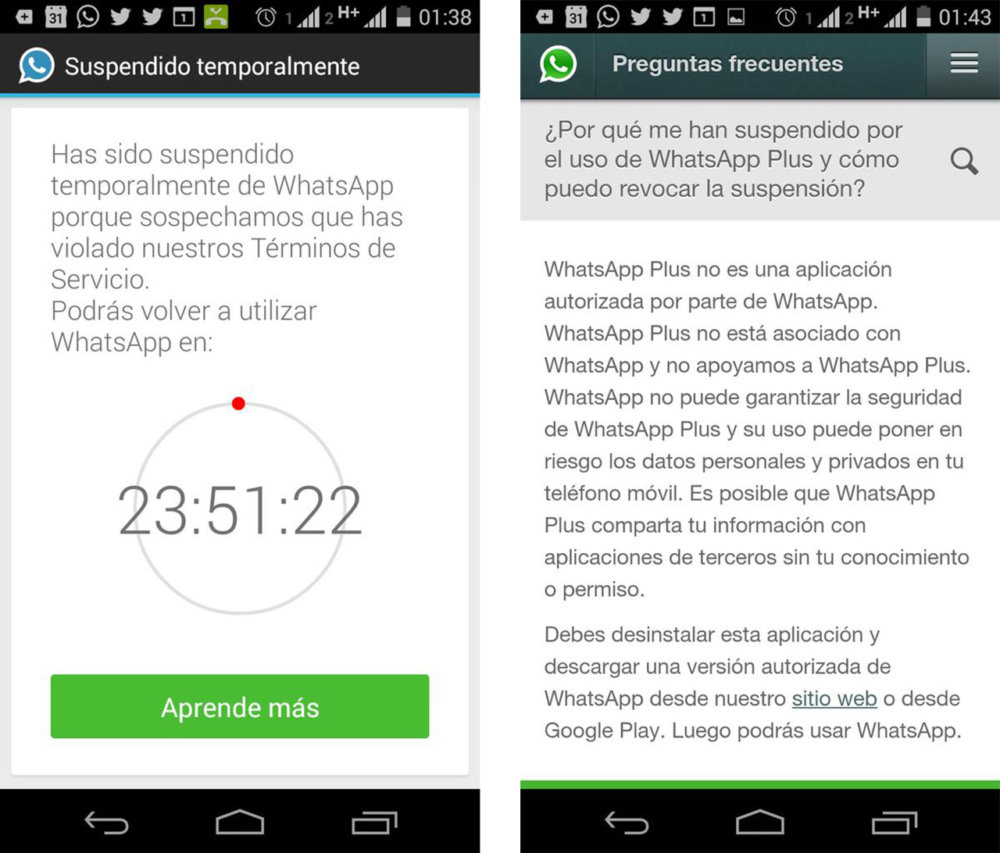 Foto: Cortesía WhatsApp borrará tu cuenta si usas una de estas apps en el móvil