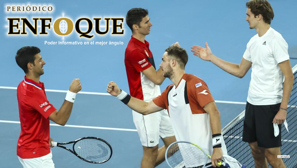 Foto: Cortesía El selectivo de Serbia con todo y Novak Djokovic es eliminado de la ATP Cup.