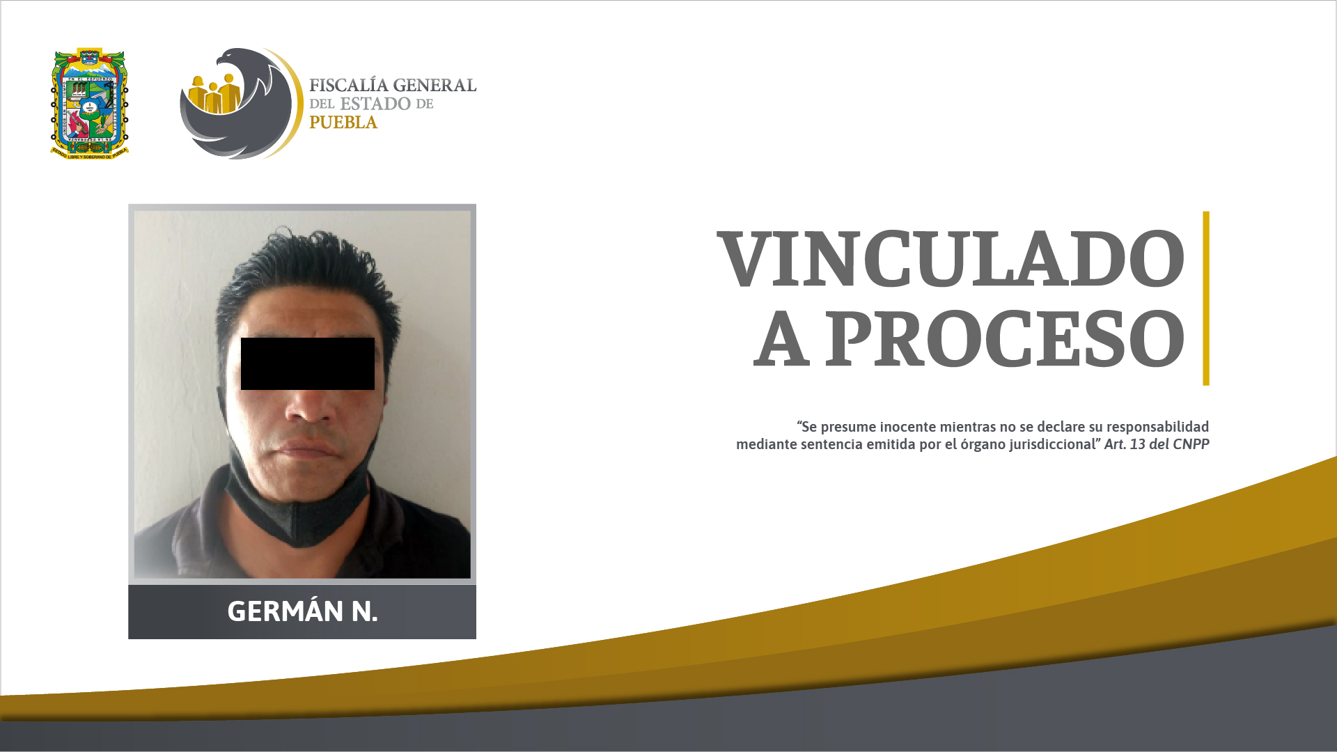 Foto: Cortesía Germán N. vinculado a proceso por abuso sexual a su hija