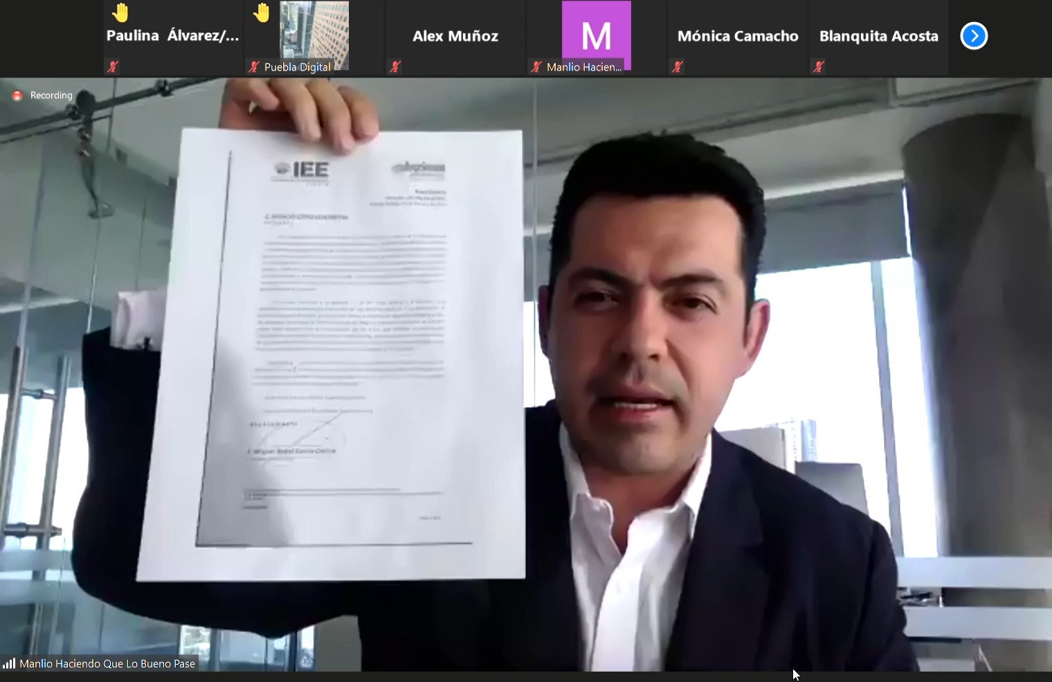 Foto: Cortesía Manlio López descarta que sentencia del TEEP ponga en riesgo su aspiración por la alcaldía de Puebla