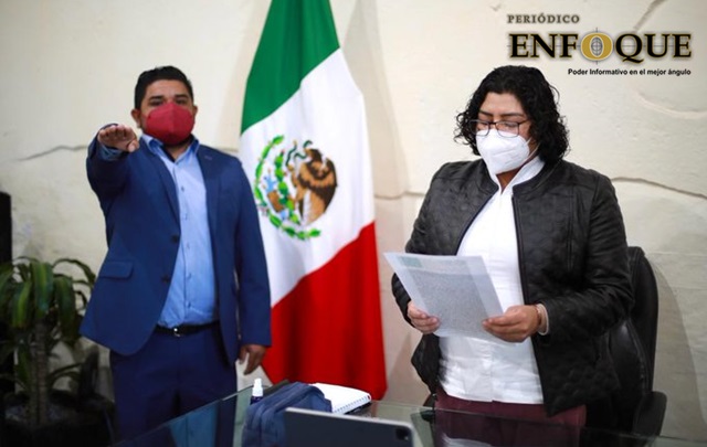 Foto: Especial Toman protesta a Miguel Zamora como nuevo inspector de Concepción La Cruz en San Andrés