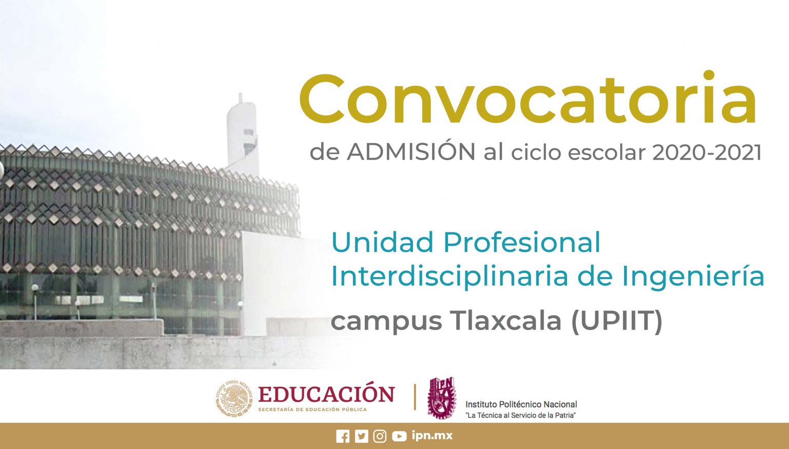 Foto: Cortesía Hoy, último día para registrarse a las ingenierías y licenciatura del IPN, campus Tlaxcala