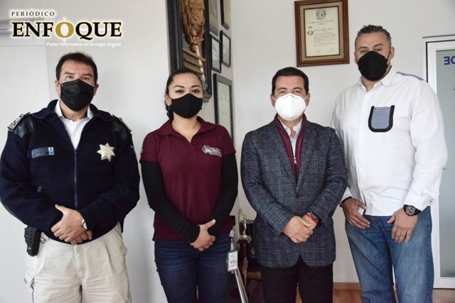 Foto: Especial Arriba Paola Páez como nueva titular de la Secretaría de Seguridad Ciudadana en Cholula