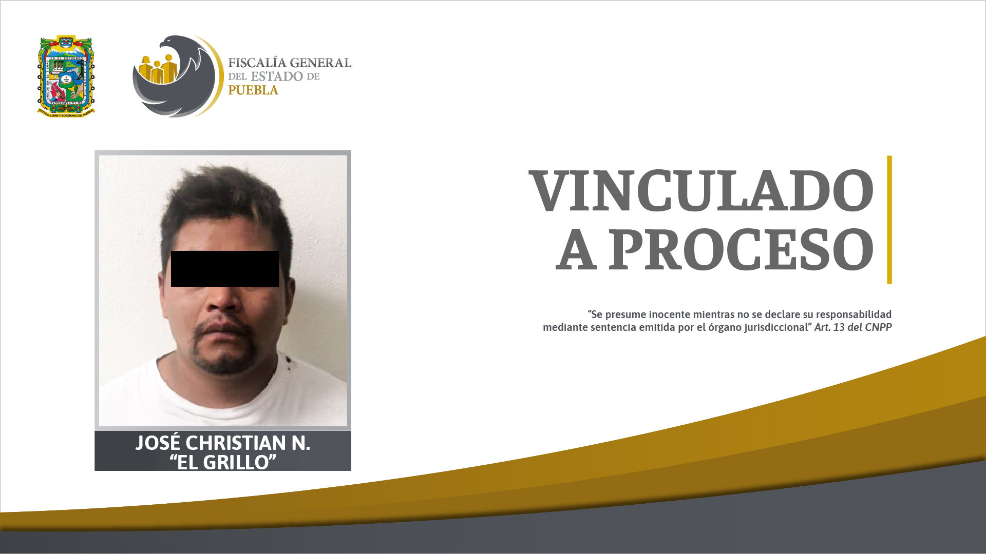 Foto: Cortesía Fiscalía Puebla aporta más pruebas en investigaciones contra “El Grillo”