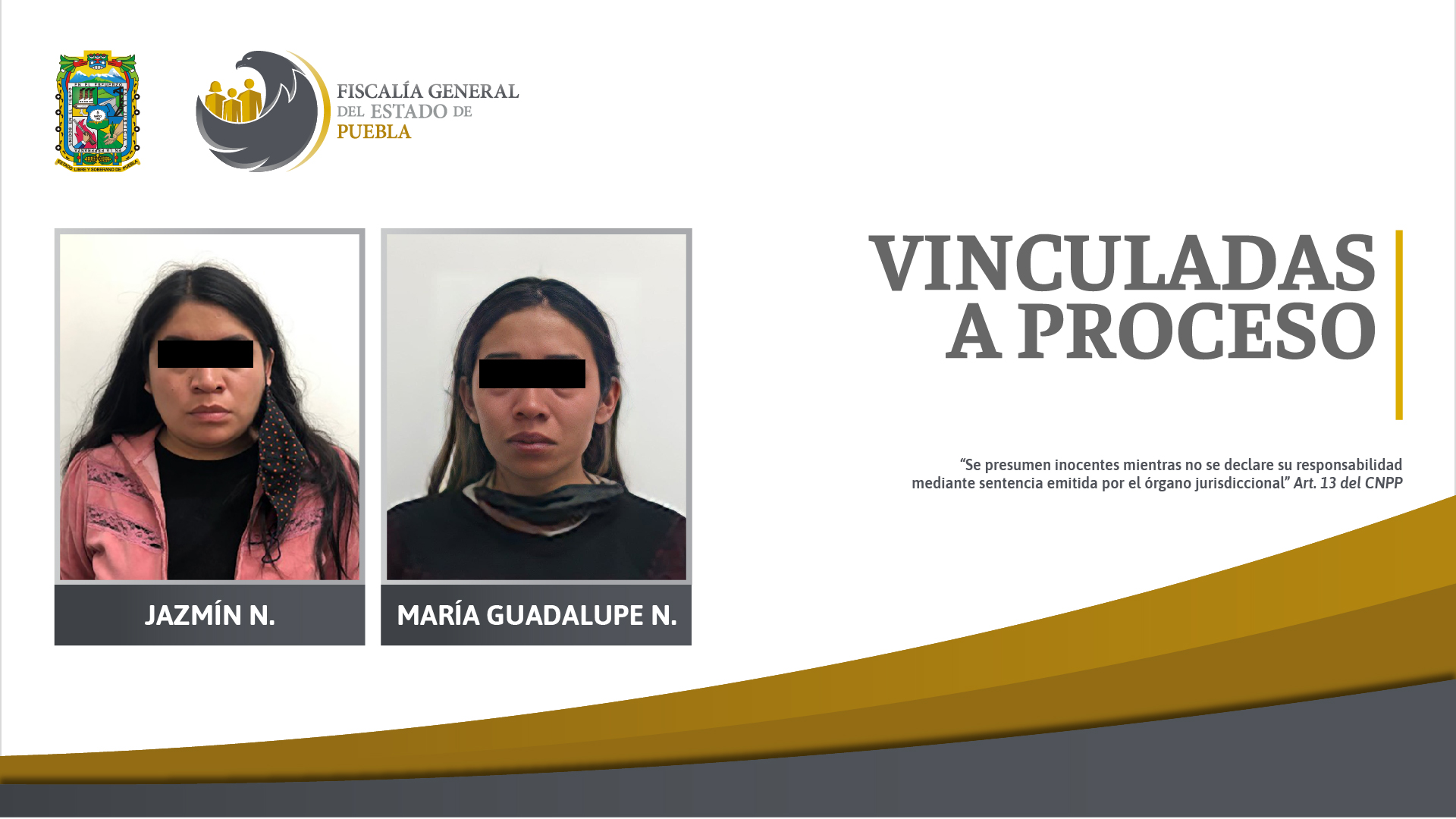 Foto: Cortesía FGE detuvo a dos hermanas por posesión de narcóticos y tambien son investigadas por homicidio.