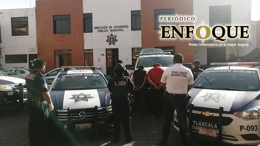 Foto: Cortesía Atrapan en Tlaxcala a tres poblanos acusados de robo