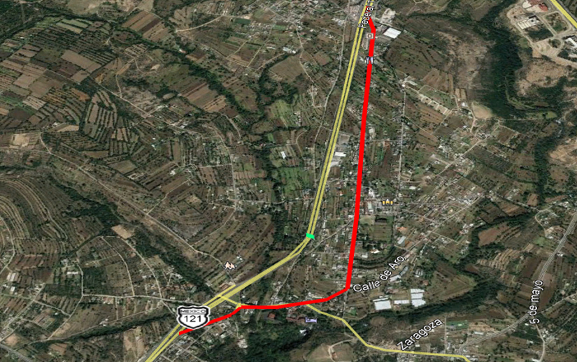 Foto: Cortesía Anuncia SECODUVI cierre de carretera Tlaxcala-Apizaco para colocar trabes del puente peatonal en Atlihuetzia