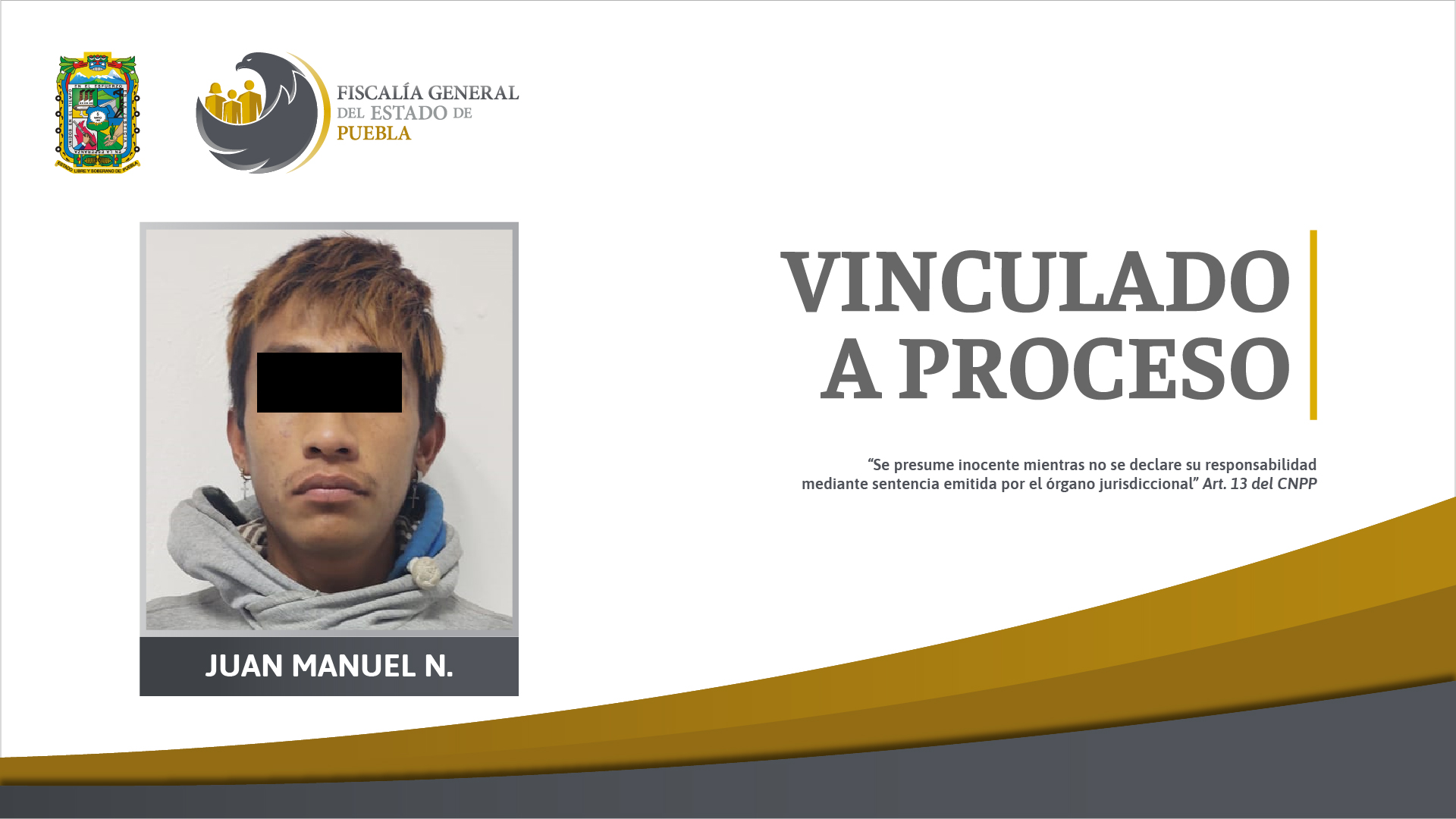 Juan Manuel N. presunto homicida de estudiante en Xochimehuacan es vinculado a proceso