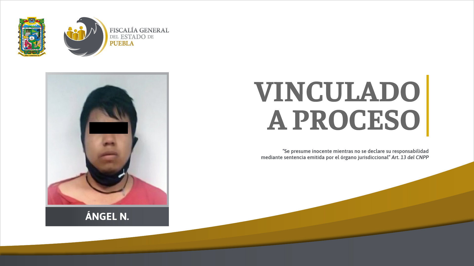 Foto: Cortesía  Ángel N. vinculado a proceso por delitos de violencia familiar, lesiones calificadas y privación ilegal de la libertad