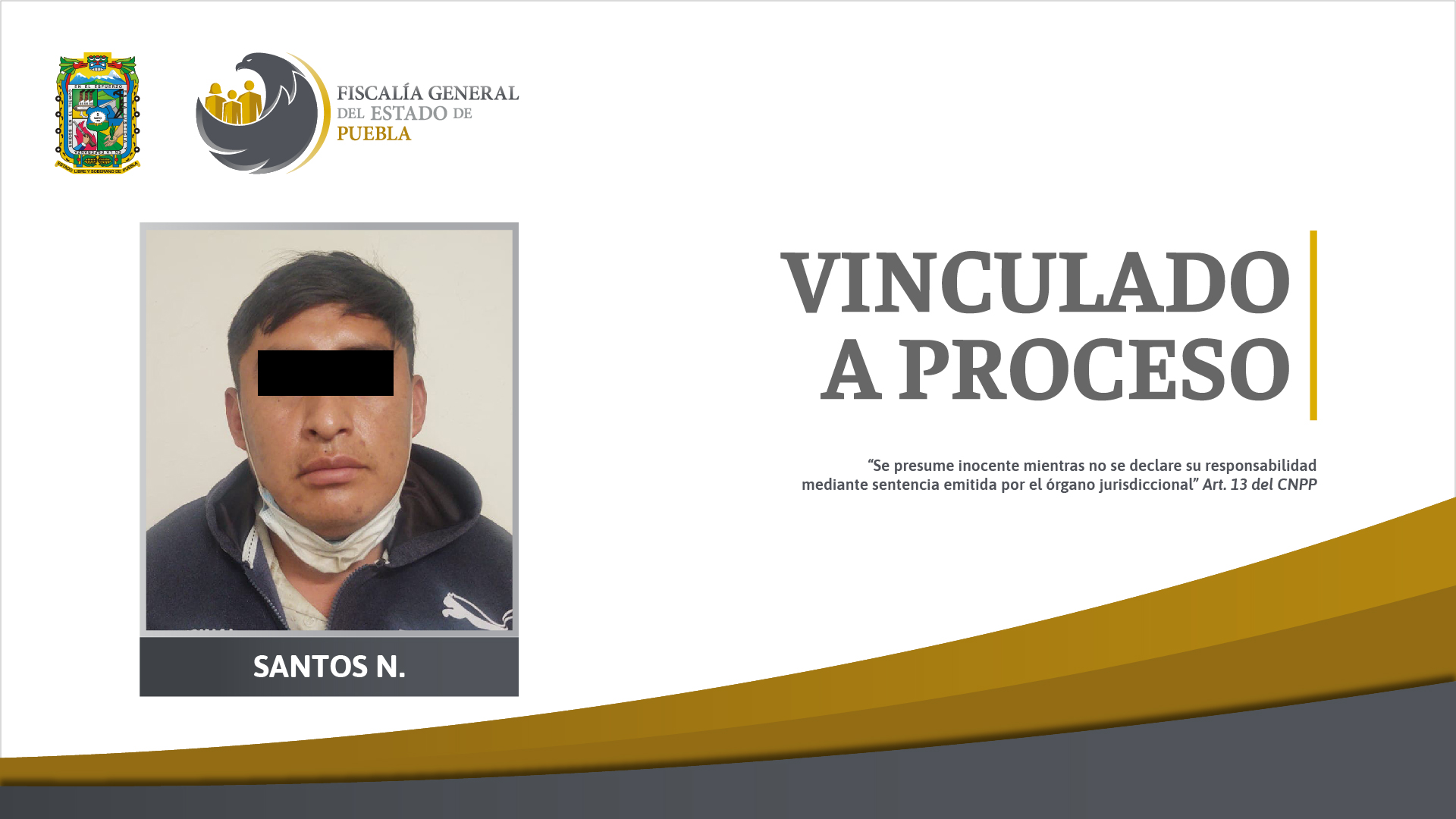 Vinculación a proceso de Santos N. por el delito de violación contra su sobrina