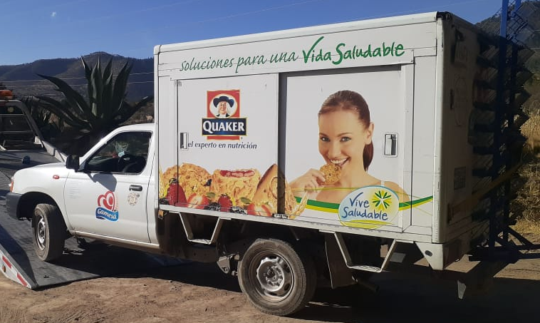 Foto: Cortesía La SSC recupera una camioneta de la empresa Gamesa en Altzayanca