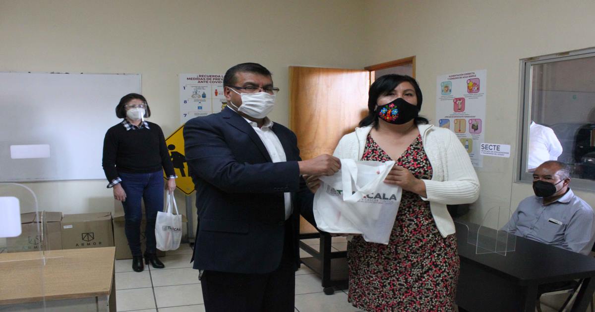 Foto: Cortesía Entrega SECTE 4 mil paquetes de protección a operadores del transporte público