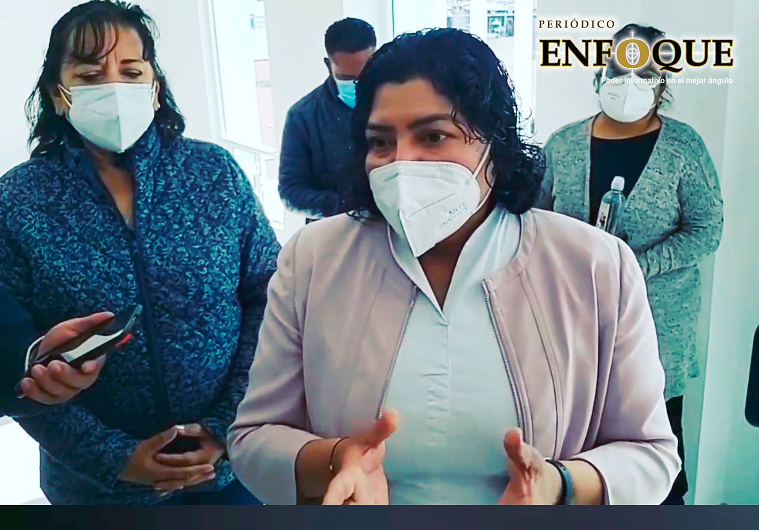 Foto: Omar Sánchez Niega Karina Pérez Popoca inscribirse para la candidatura a diputada local por Cholula