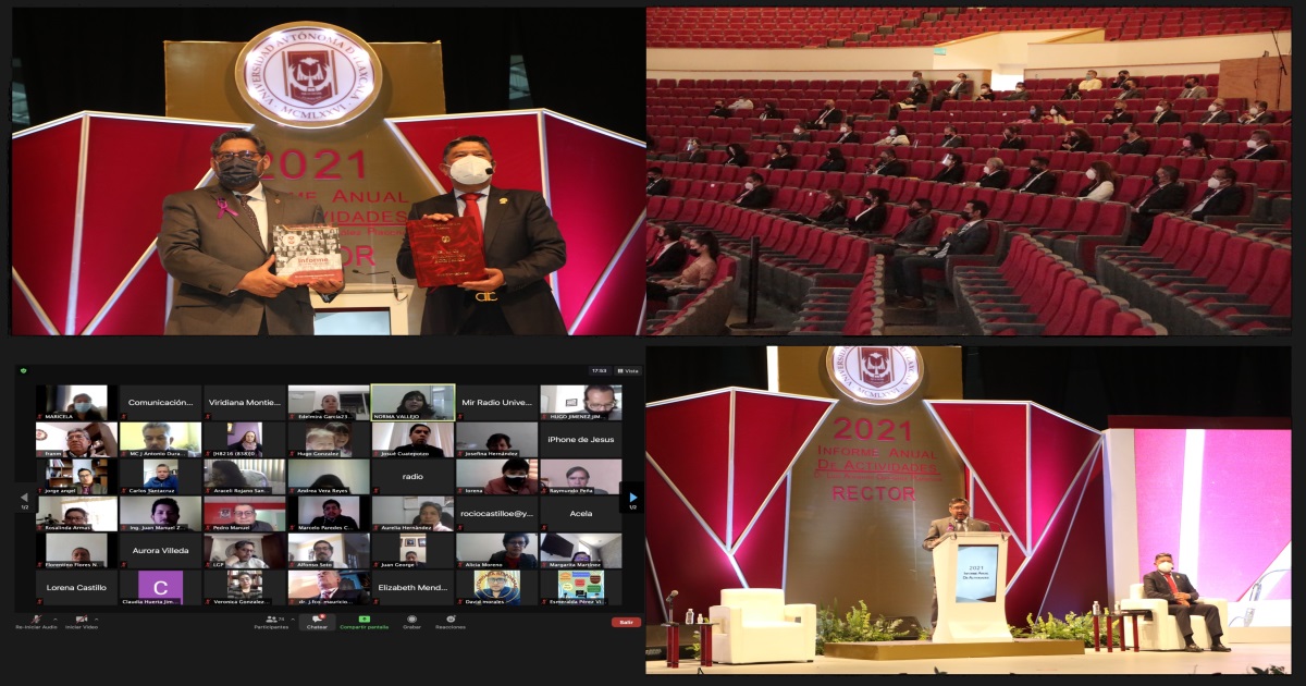 Foto: Cortesía Informa Rector de la UATx actividades del periodo 2020-2021