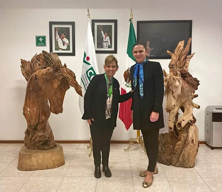 Por: Cortesía Va Lorena Cuéllar por impulso al deporte, se reúne con Ana Guevara