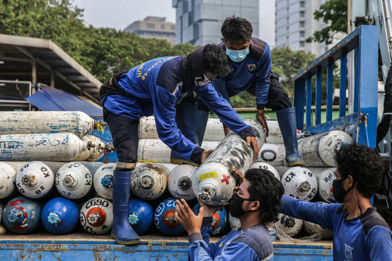 Por: Cortesía Crisis de oxígeno en hospitales de Indonesia limita acceso a pacientes con covid-19