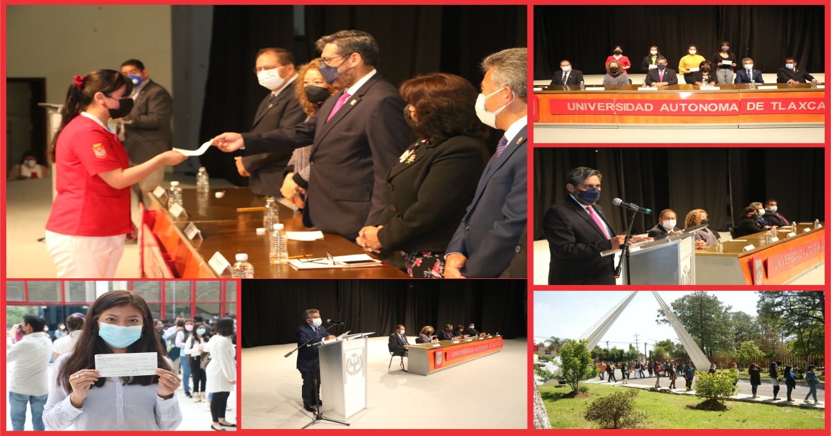 Por: Cortesía Entrega UATx becas institucionales a estudiantes