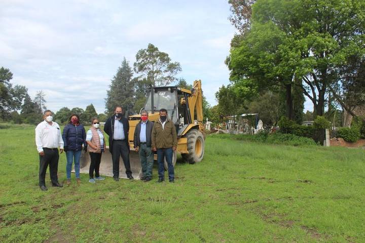 Por: Cortesía Se construirá una barda en el panteón de Santa Cruz Tlaxcala.