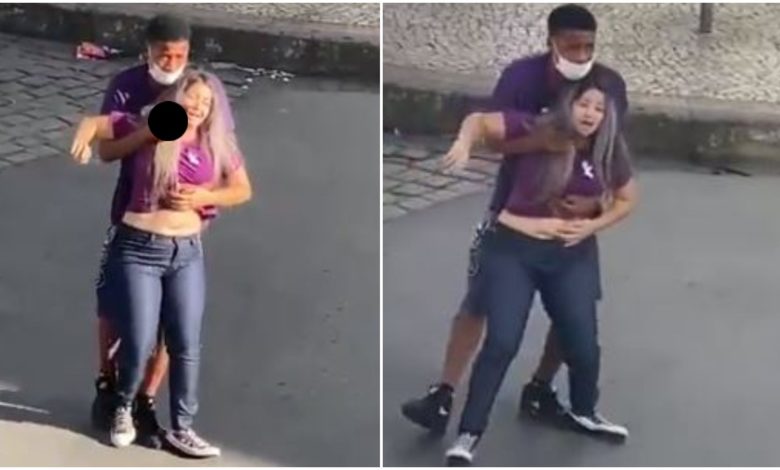 Por: Cortesía Policía logra salvar a mujer tomada como rehén, logran abatir a ladrón (Video)