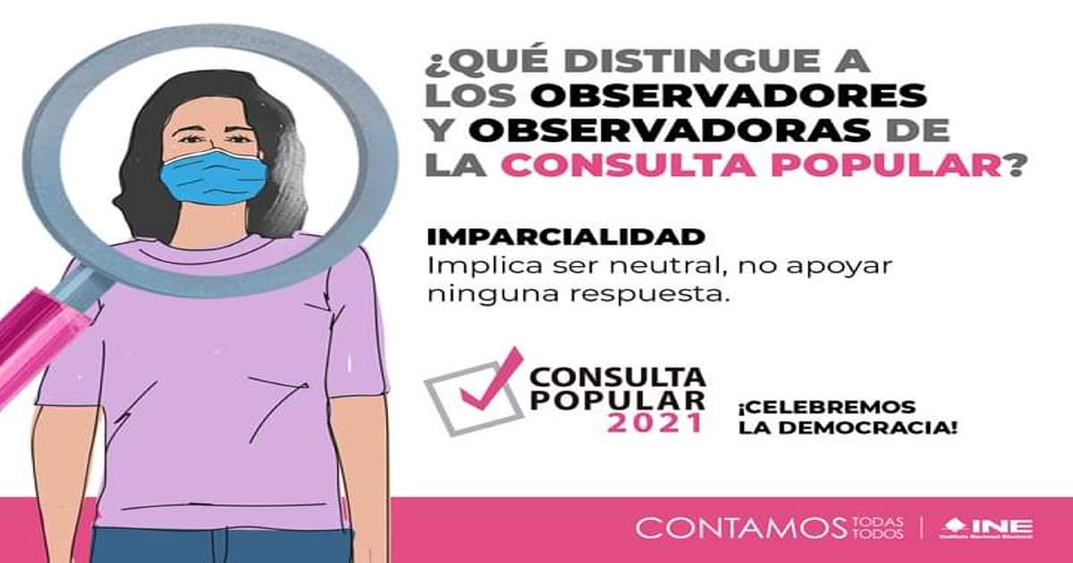Por: Cortesía Contabiliza INE Tlaxcala 75 solicitudes de observación de la Consulta Popular