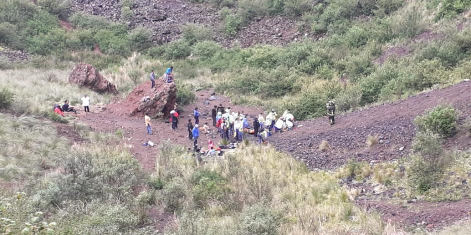 Por: Cortesía Senderistas quedaron atrapados tras avalancha; una persona murió