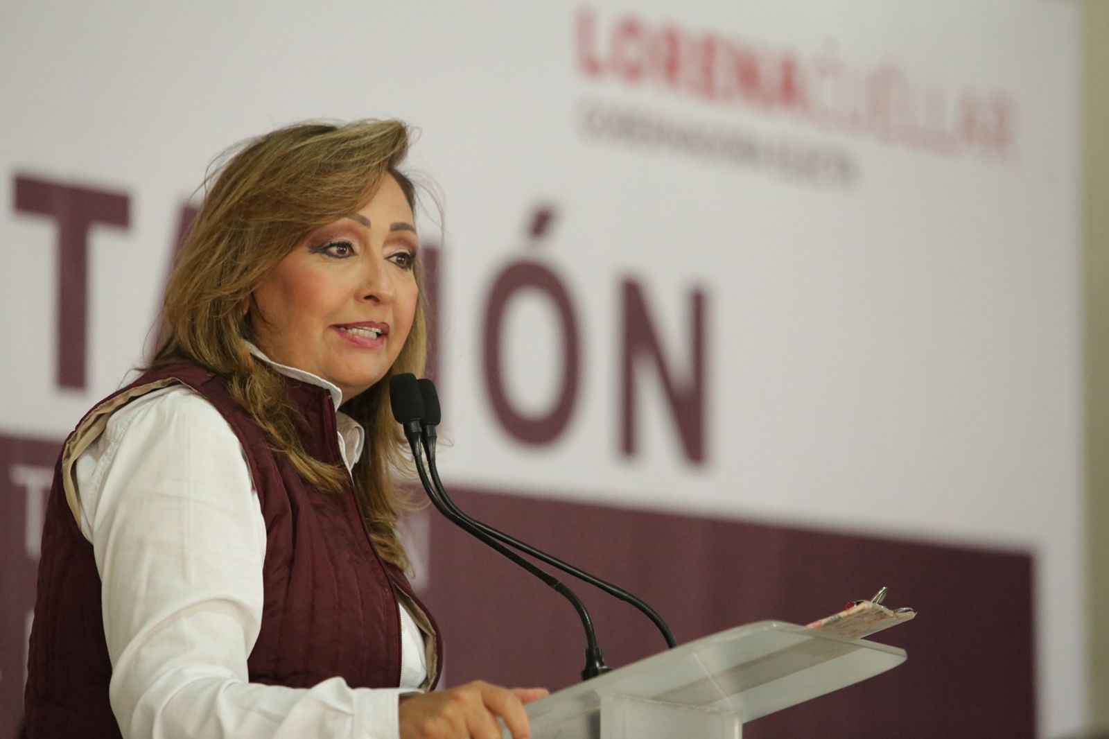 Por: Cortesía Adiós a los "coyotes" dice Lorena Cuéllar en gira de agradecimiento