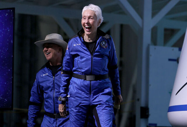 Por: Cortesía Wally Funk, la astronauta a la que el machismo le negó ir al espacio y hoy cumplió su sueño a los 82 años