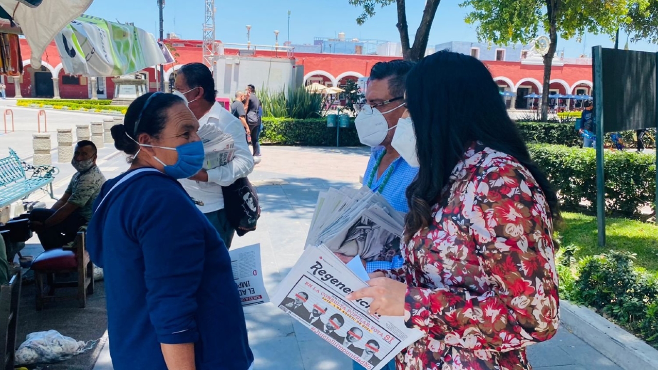 Por: Cortesía Realizan en San Pedro Cholula una Asamblea Informativa relacionada a la Consulta para Enjuiciar a Expresidentes