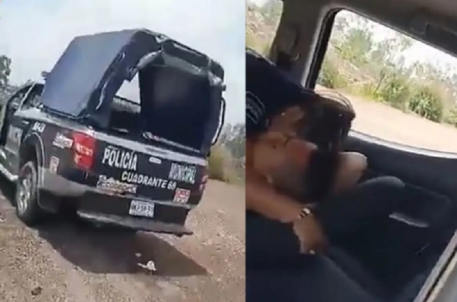 Por: Cortesía Podría ir a la cárcel la persona que grabó a policías de Ecatepec teniendo sexo