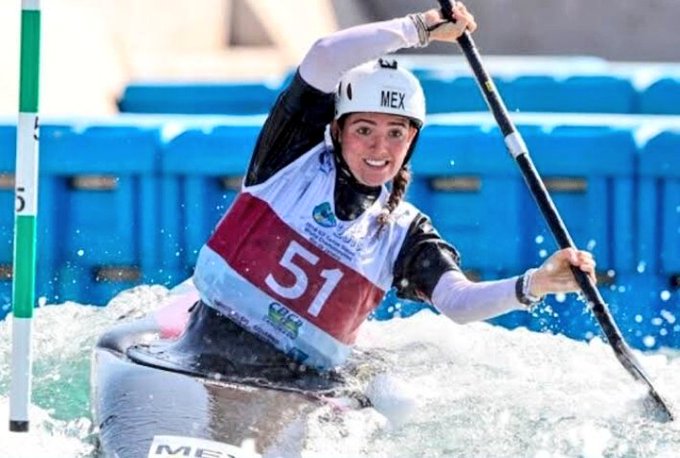 Por: Cortesía La poblana Sofía Reinoso va por la final de canotaje en Tokio 2020