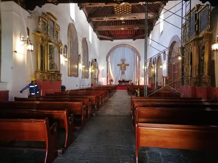 Por: Cortesía Rehabilitación de Catedral de Tlaxcala se encuentra al 80% para finalizar