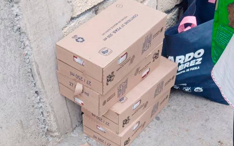 Por: Cortesía Ayuntamiento de Puebla se deslinda de entrega de leche en Bosques de San Sebastián