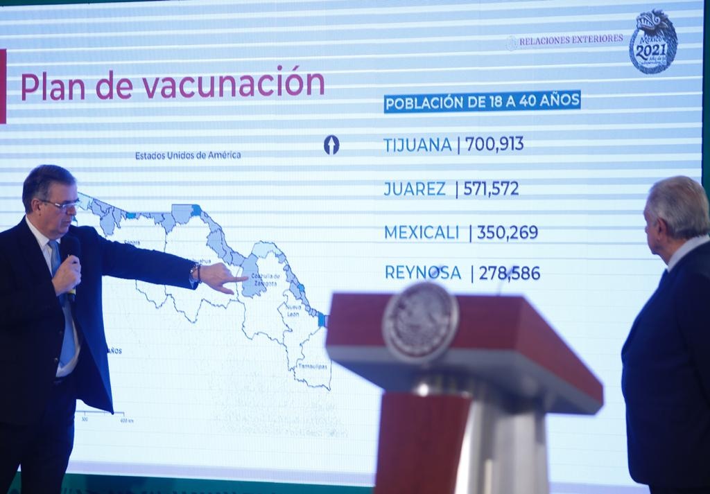 Por: Cortesía Personas de 18 a 40 años de frontera norte recibirán vacunas de J&J donadas por EU