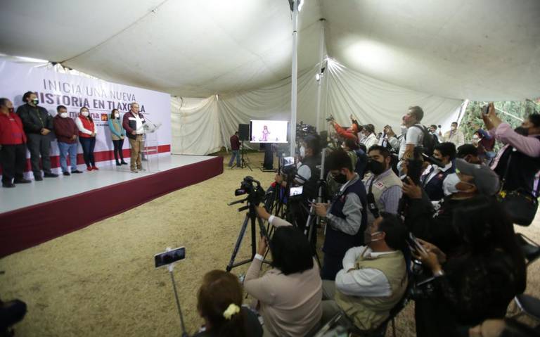 Por: Cortesía Dirigentes de la coalición “Juntos Haremos Historia”, aseguran el triunfo de Lorena Cuellar en la gubernatura de Tlaxcala.