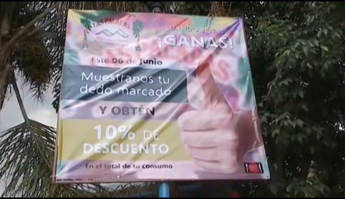 Por: Cortesía Campaña “Dedo manchado, descuento asegurado” para los votantes responsables de Tlaxcala