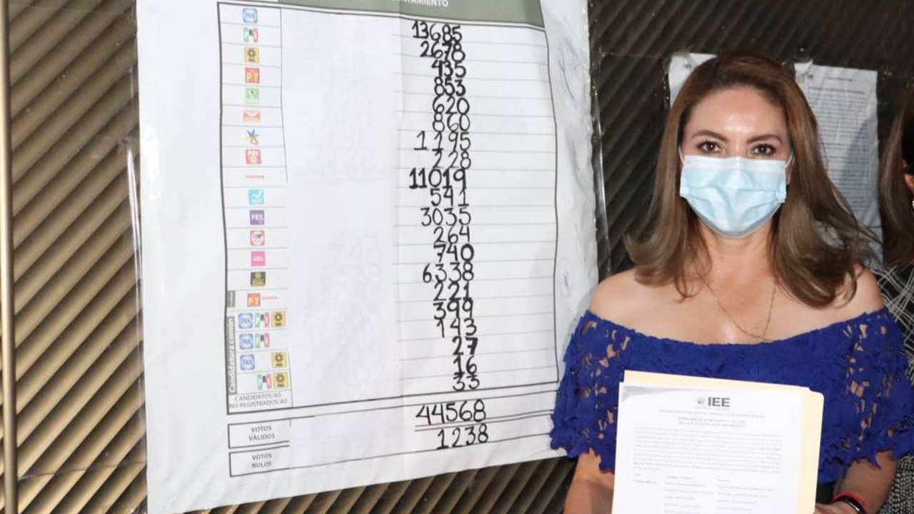 Por: Cortesía Paola Angón recibió su Constancia de Mayoría que la acredita como la futura Presidenta de San Pedro Cholula