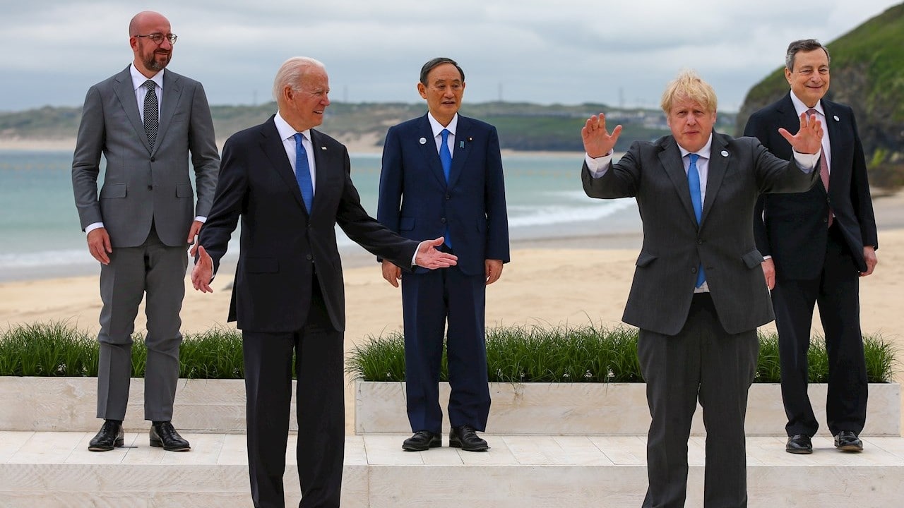 Biden convence al G7 para lanzar gran plan de infraestructuras frente a China
