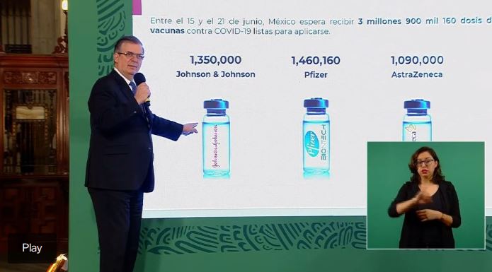 Llegó a México el primer millón de vacunas Johnson & Johnson de EEUU