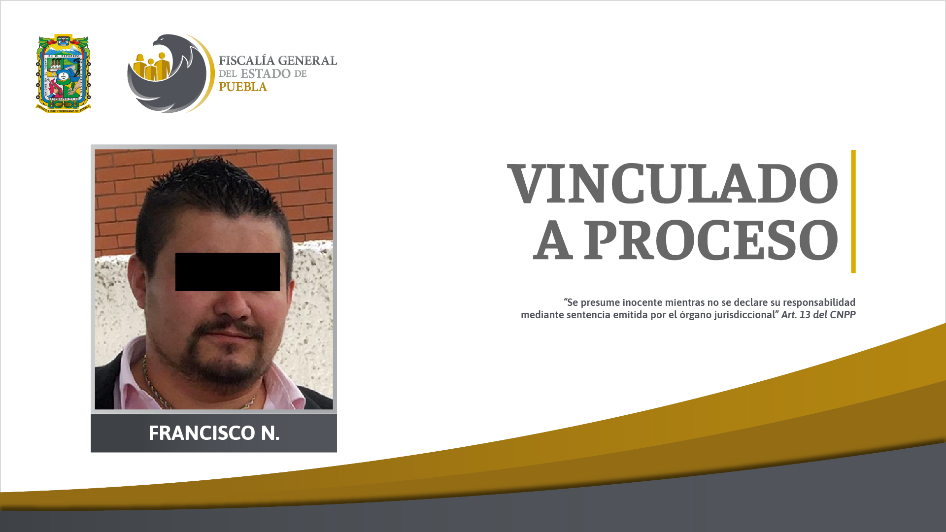 Por: Cortesía Francisco N. investigado por feminicidio en contra de su pareja