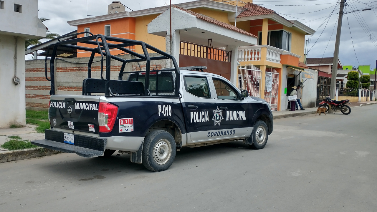 Por: Cortesía Policía de Coronango asegura estar recorriendo constantemente las calles del municipio