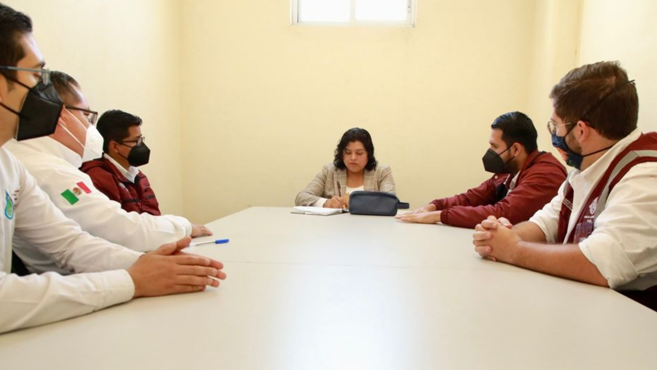 Por: Cortesía Ayuntamiento de San Andrés Cholula entabló una mesa de diálogo con miembros de la Secretaría de Agua Potable