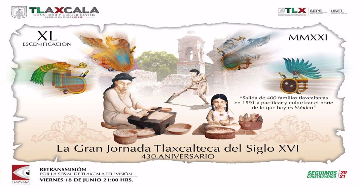 Por: Cortesía Retrasmitirán escenificación de la gran jornada tlaxcalteca del siglo XVI